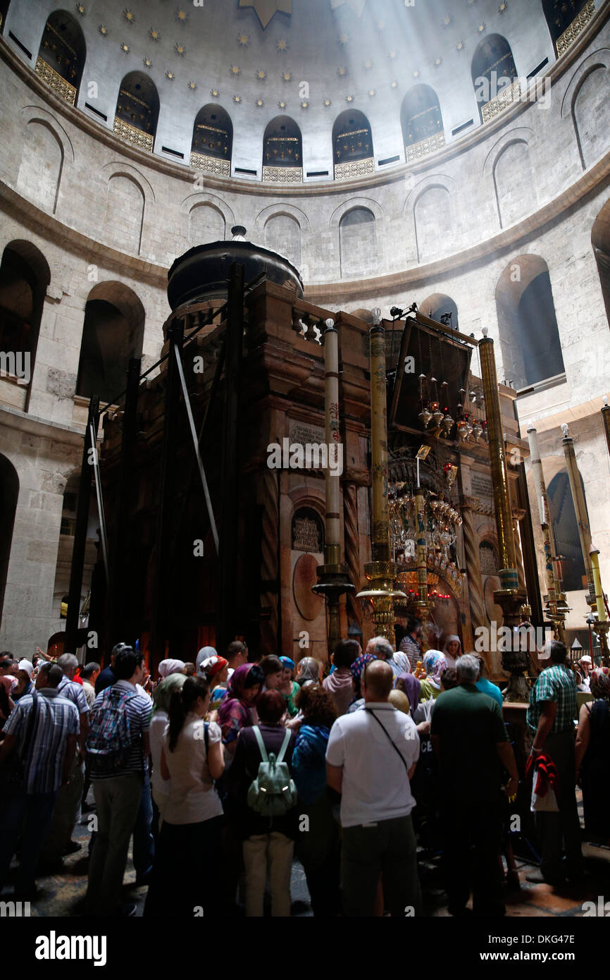 Anastasis, Santo Sepulcro, en Jerusalén, Israel, Oriente Medio Foto de stock