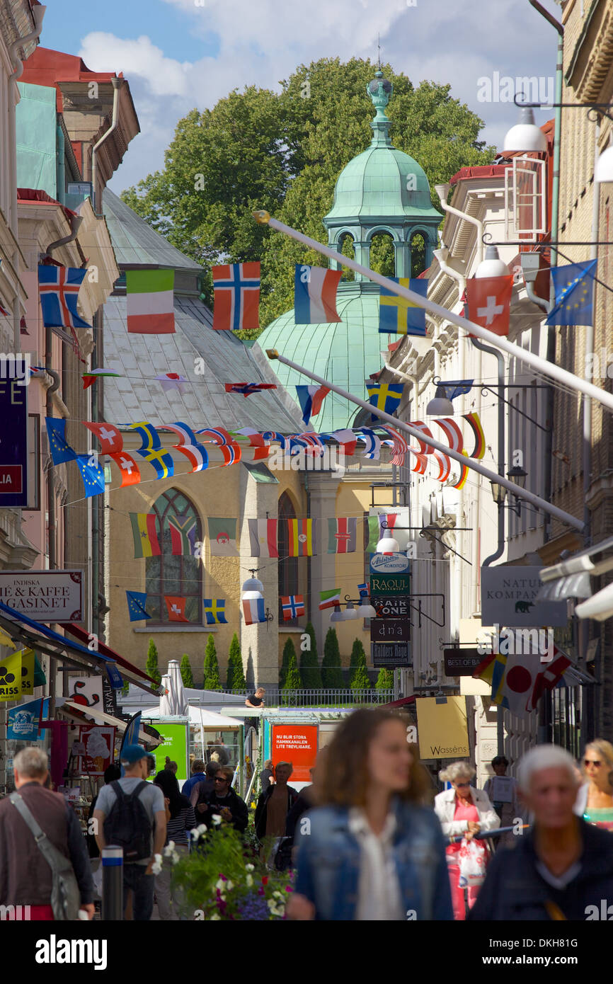 Escena de una calle, en Gotemburgo, Suecia, Escandinavia, Europa Foto de stock