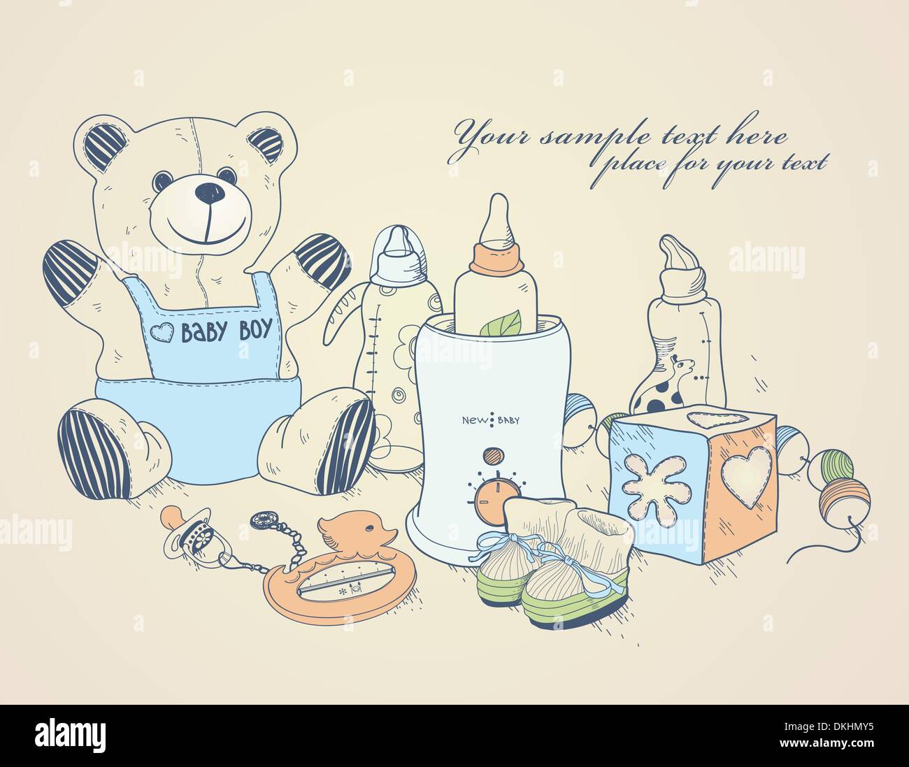 Dibujadas A Mano La Tarjeta De Felicitaciones Por El Nacimiento De Un Bebe Imagen Vector De Stock Alamy Dibujadas A Mano La Tarjeta De Felicitaciones Por El Nacimiento De Un Bebe Imagen Vector De Stock Alamy