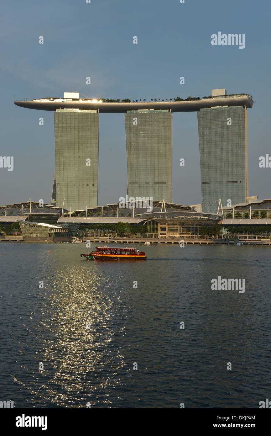 Marina Bay Sands Hotel, Singapur Foto de stock