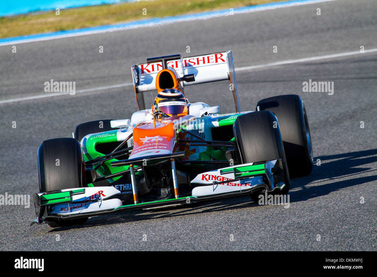 Nico Hülkenberg de carreras de F1 Force India en sesiones de formación Foto de stock