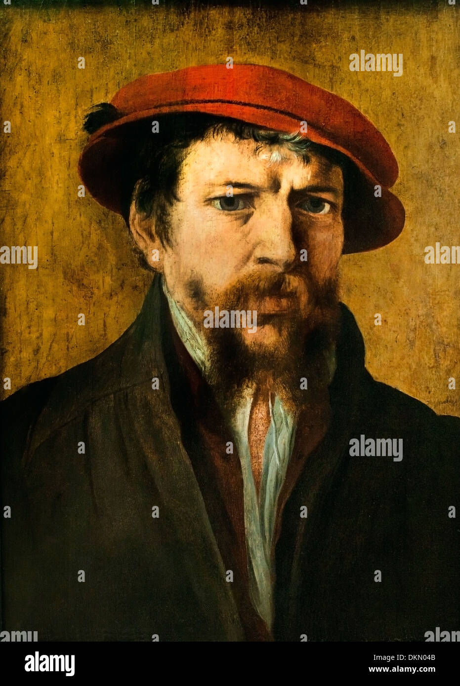 Mann mit roter Mütze - Hombre con tapa roja Frans Floris (1519/1520-1570) Bélgica Bélgica Foto de stock