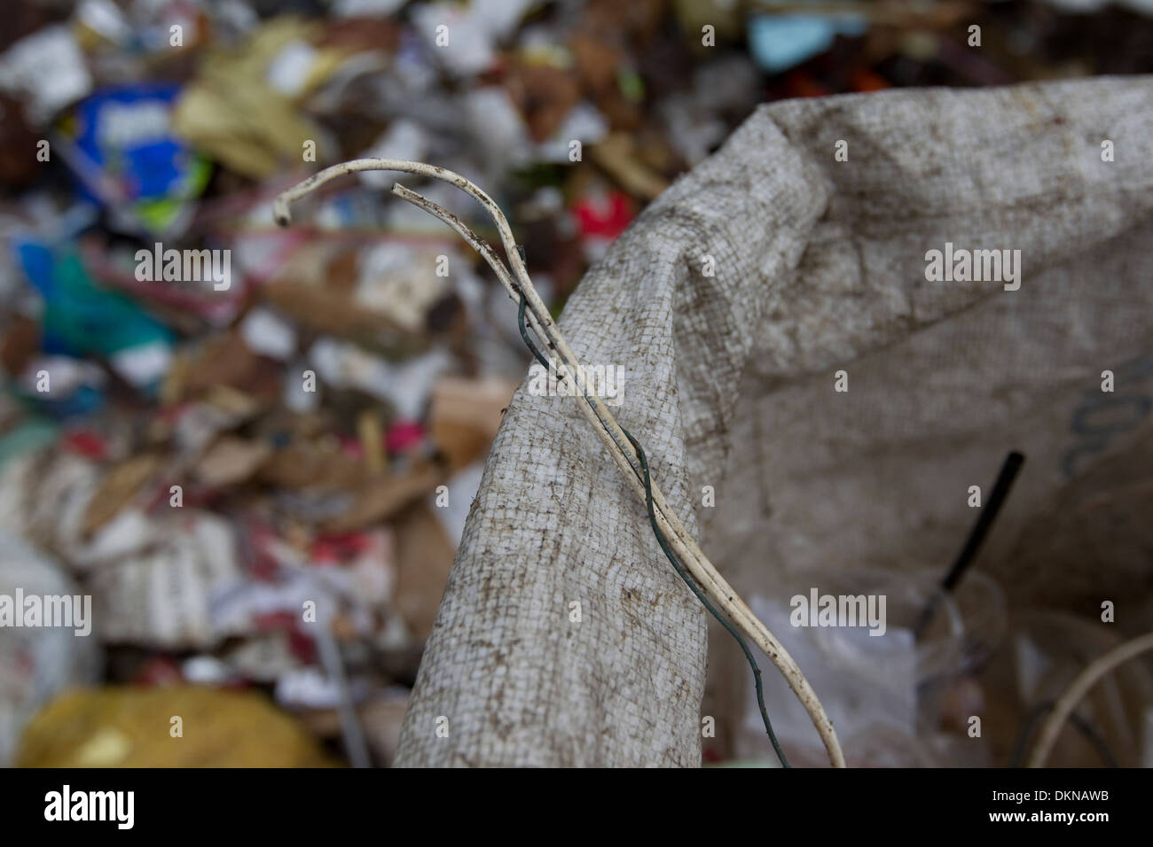 Sitio de vertido de residuos Inayawan,en la Ciudad de Cebu, Filipinas Foto de stock
