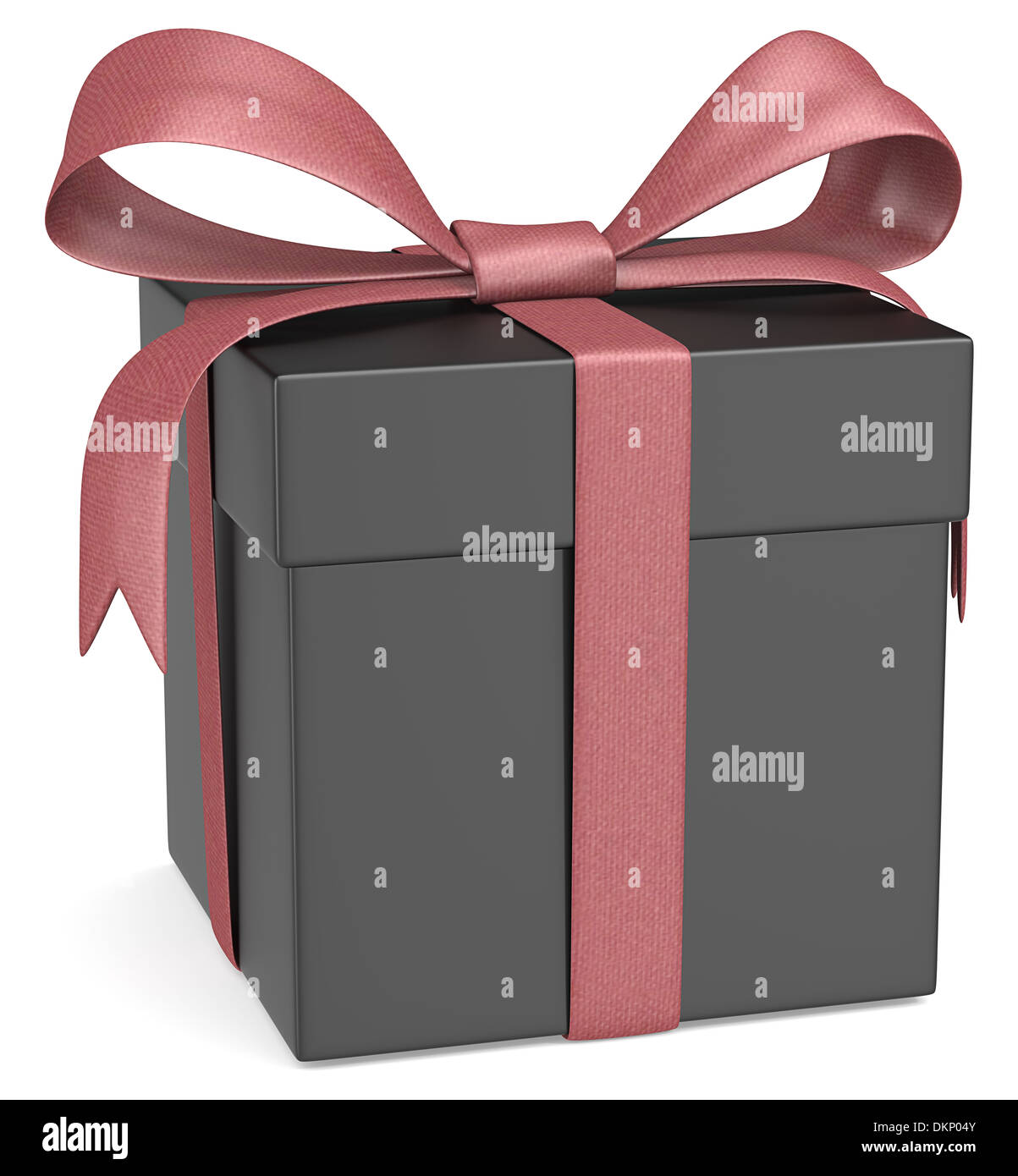 Caja de regalo negra mate Fotografía de stock - Alamy