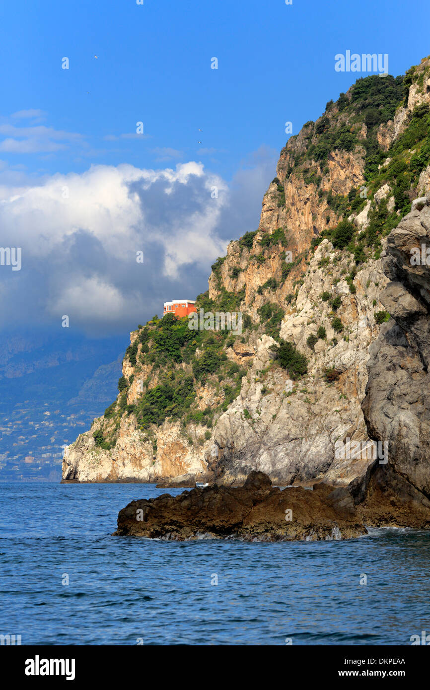 La costa de Amalfi, Campania, Italia Foto de stock