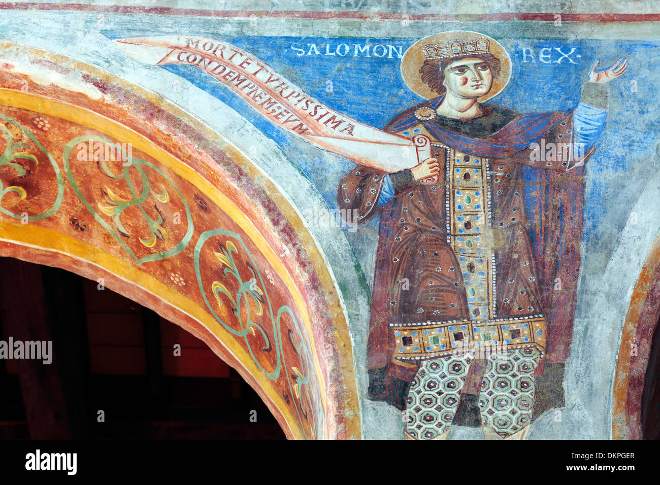 La pintura mural, la iglesia de la abadía, Sant Angelo in Formis, Campania,  Italia Fotografía de stock - Alamy