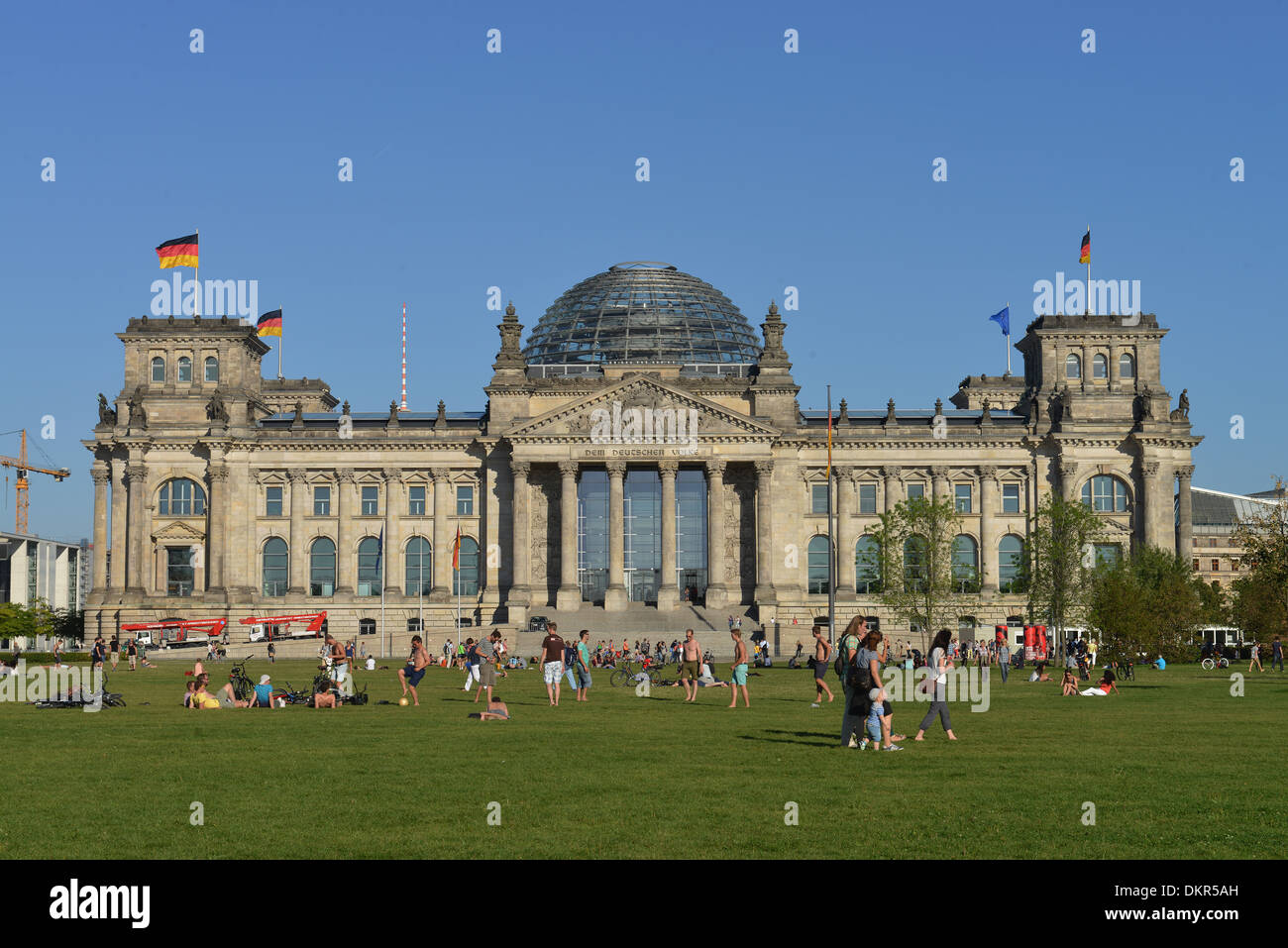 Reichstag, Platz der Republik, Berlín, Alemania Foto de stock