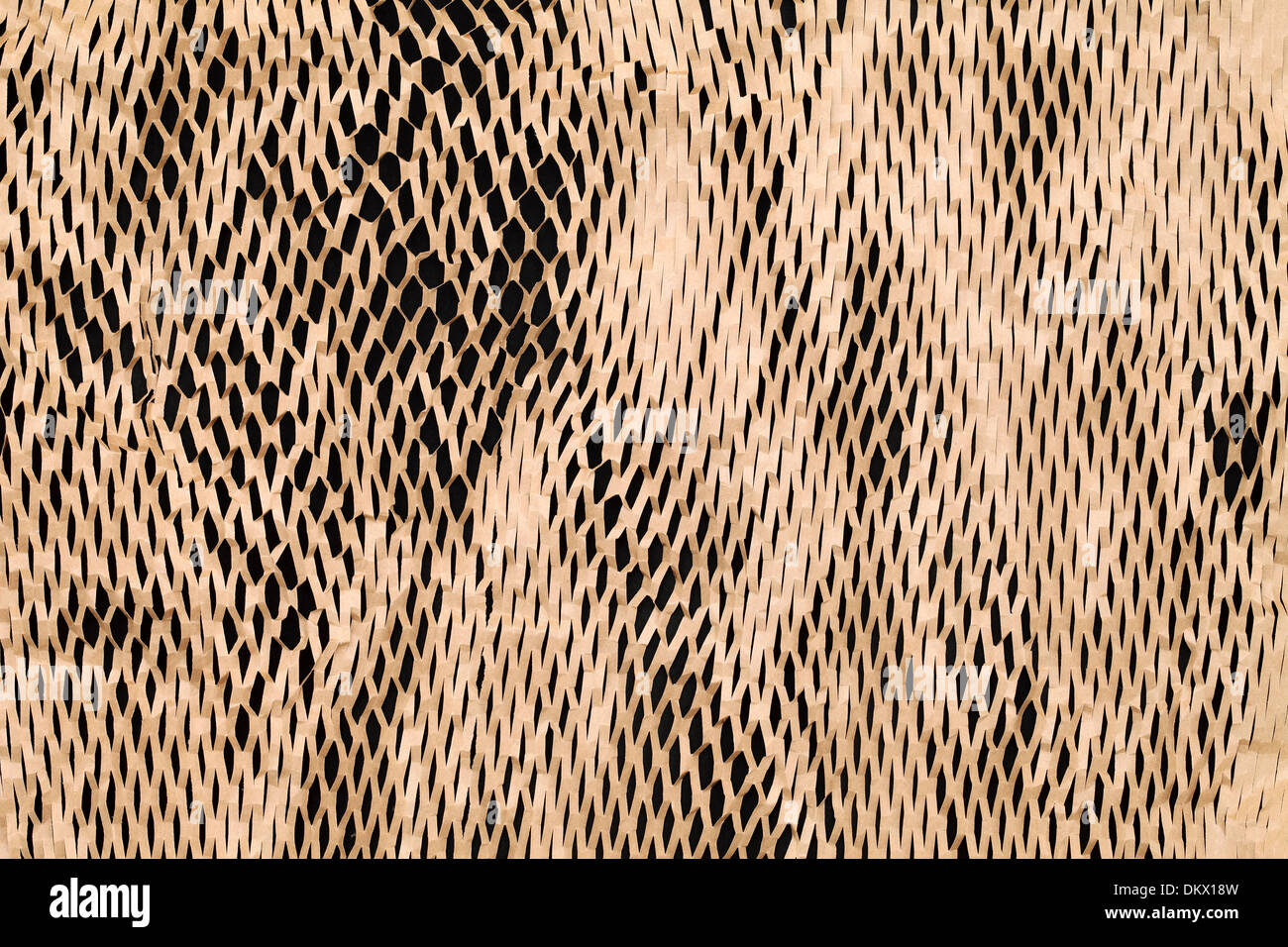 Detalle de embalaje papel marrón, la textura del fondo Foto de stock