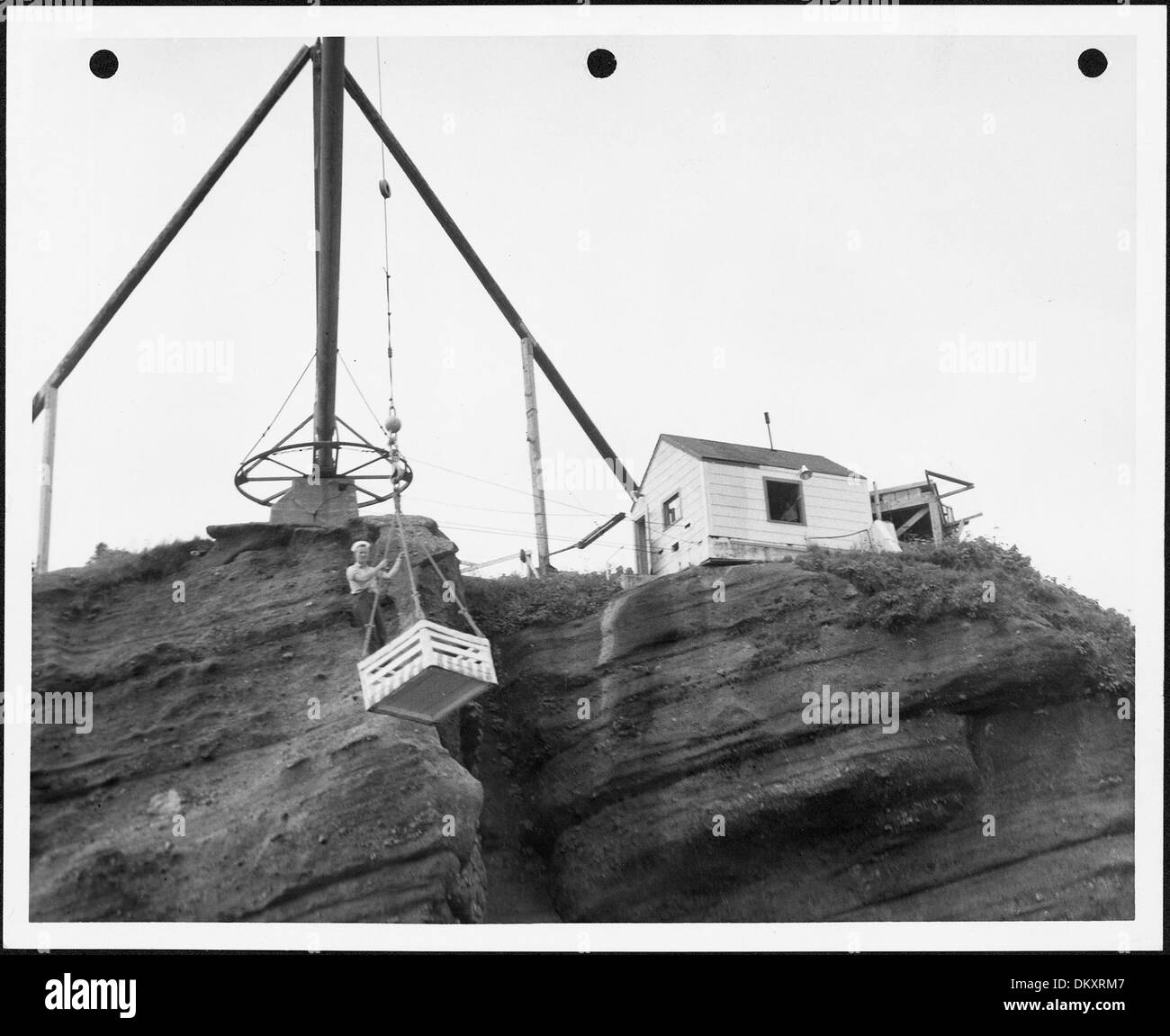 "La canasta", la adulación del Cabo Lightstation, ca. 1943 - ca. 1953 298188 Foto de stock