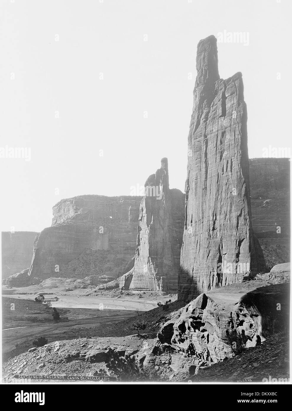 (Antiguo nº 115) capitanes del Cañón de Chelly Canyon, en Arizona. El condado de Apache, El Cañón de Chelly quadrangle., 1871 ... 517762 Foto de stock