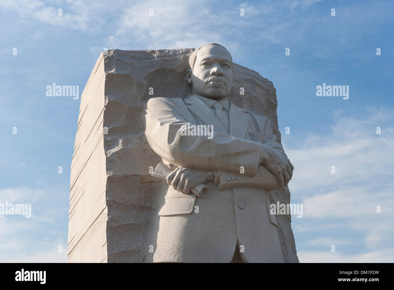 Estatua de mármol de Martin Luther King Jr. en Washington D.C. Foto de stock