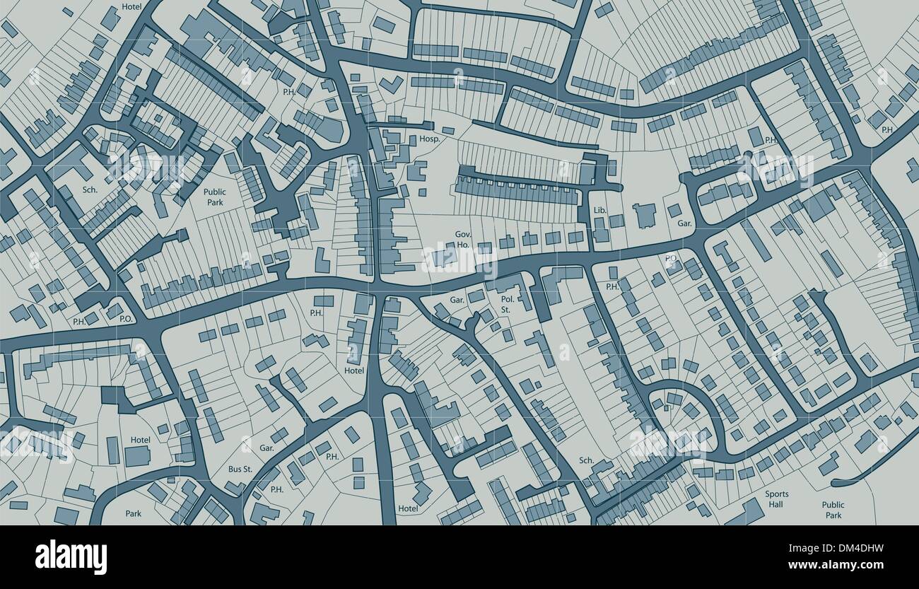 Mapa vivienda Ilustración del Vector