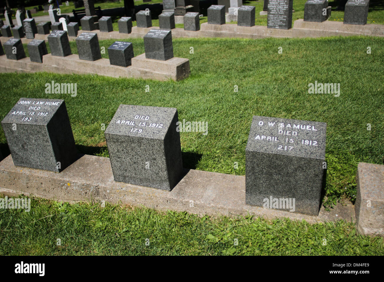 Graves of titanic victims fotografías e imágenes de alta resolución Alamy