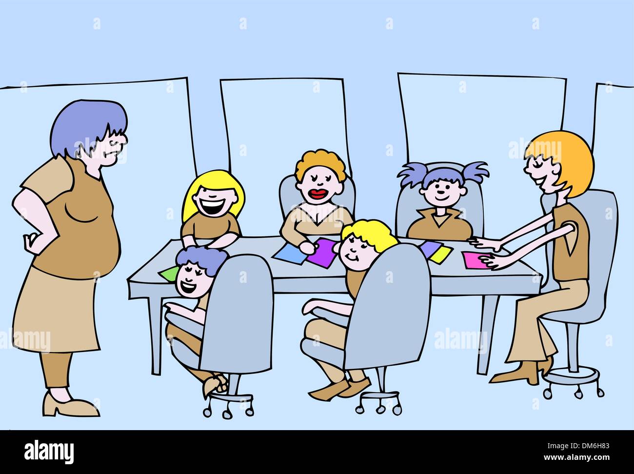Niños gruñones Imágenes vectoriales de stock - Alamy Niños gruñones Imágenes vectoriales de stock - Alamy