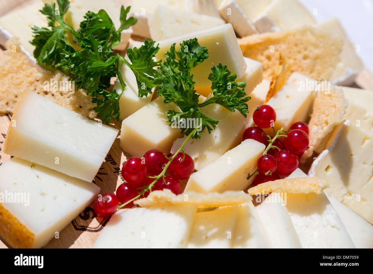 Italia, Valle d'Aosta, la comida y la bebida, el queso Foto de stock
