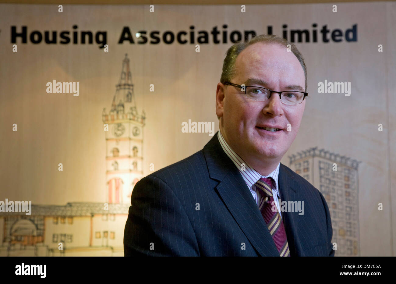 Martin Armstrong. Ex Director ejecutivo de la Asociación de Vivienda de Glasgow ahora jefe ejecutivo de Wheatley Grupo. Foto de stock