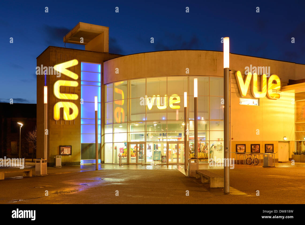 Vue complejo cinematográfico en el centro de la ciudad de Stirling Escocia UK Foto de stock