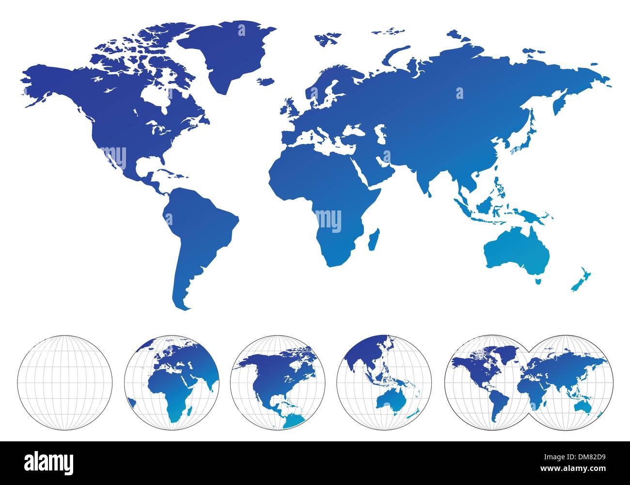 Mapa del mundo Ilustración del Vector