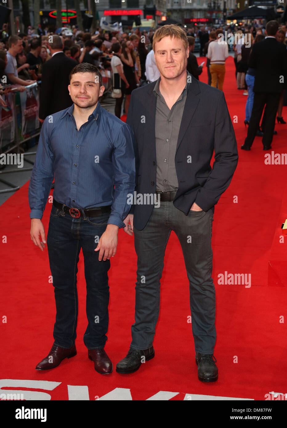 Invitado y Steven Waddington Sweeney UK Film premiere celebrada en Vue cinema - llegadas Londres Inglaterra - 03.09.12 Foto de stock