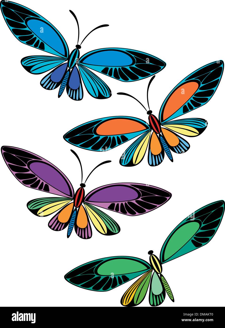 Mariposas de colores fotografías e imágenes de alta resolución - Alamy