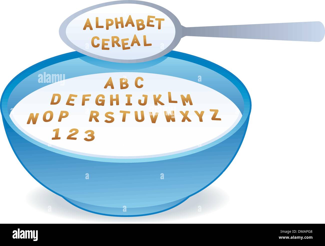 Cereales Alfabeto vectorial Imagen Vector de stock Alamy