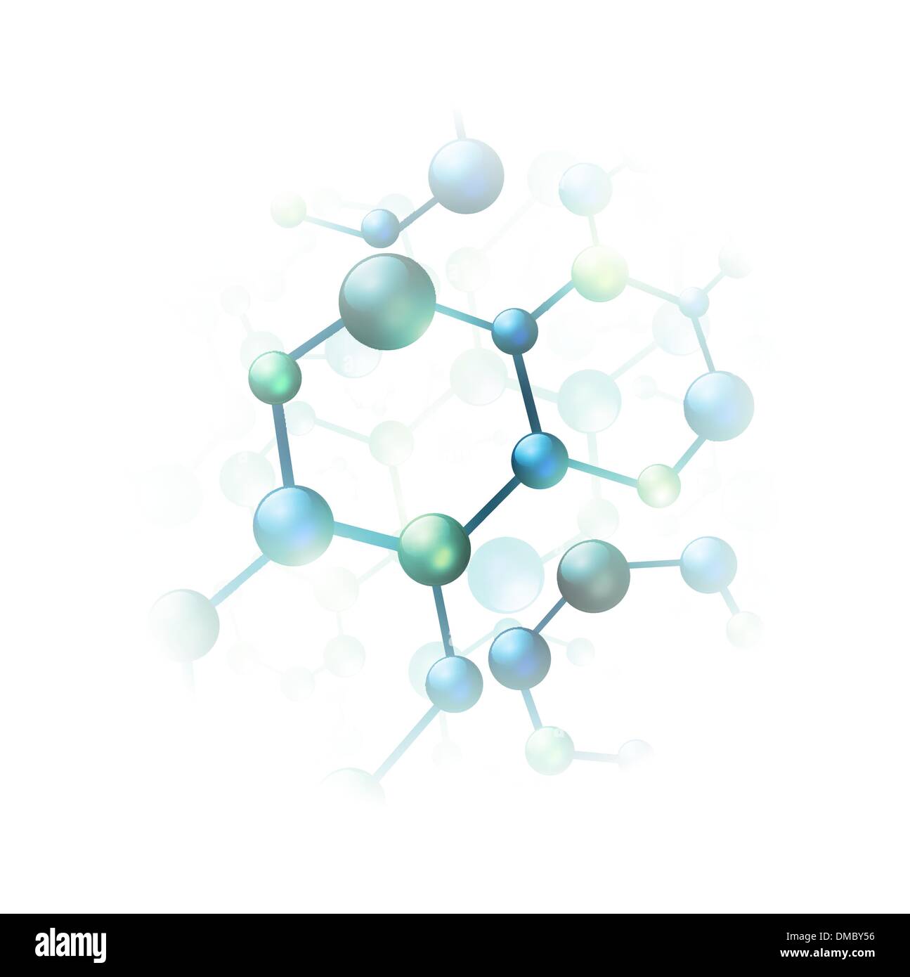 Molécula abstracto Ilustración del Vector