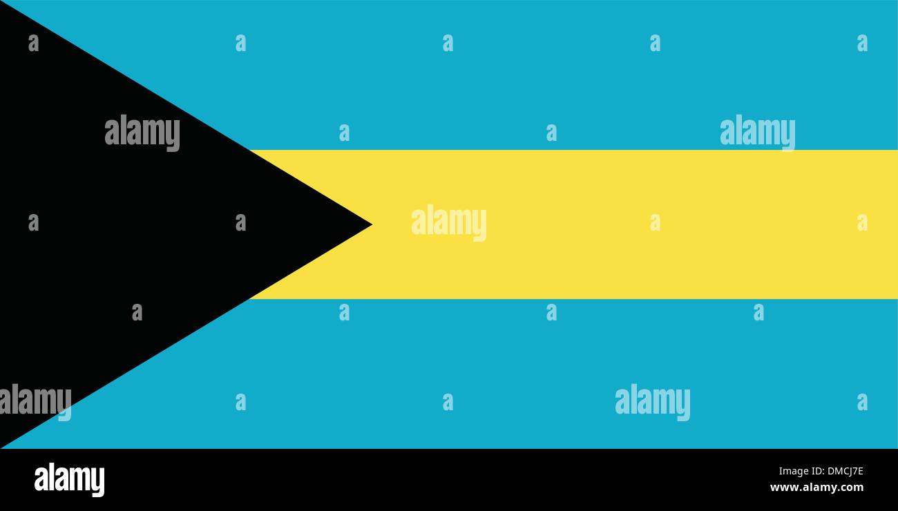 Bandera de Bahamas Ilustración del Vector