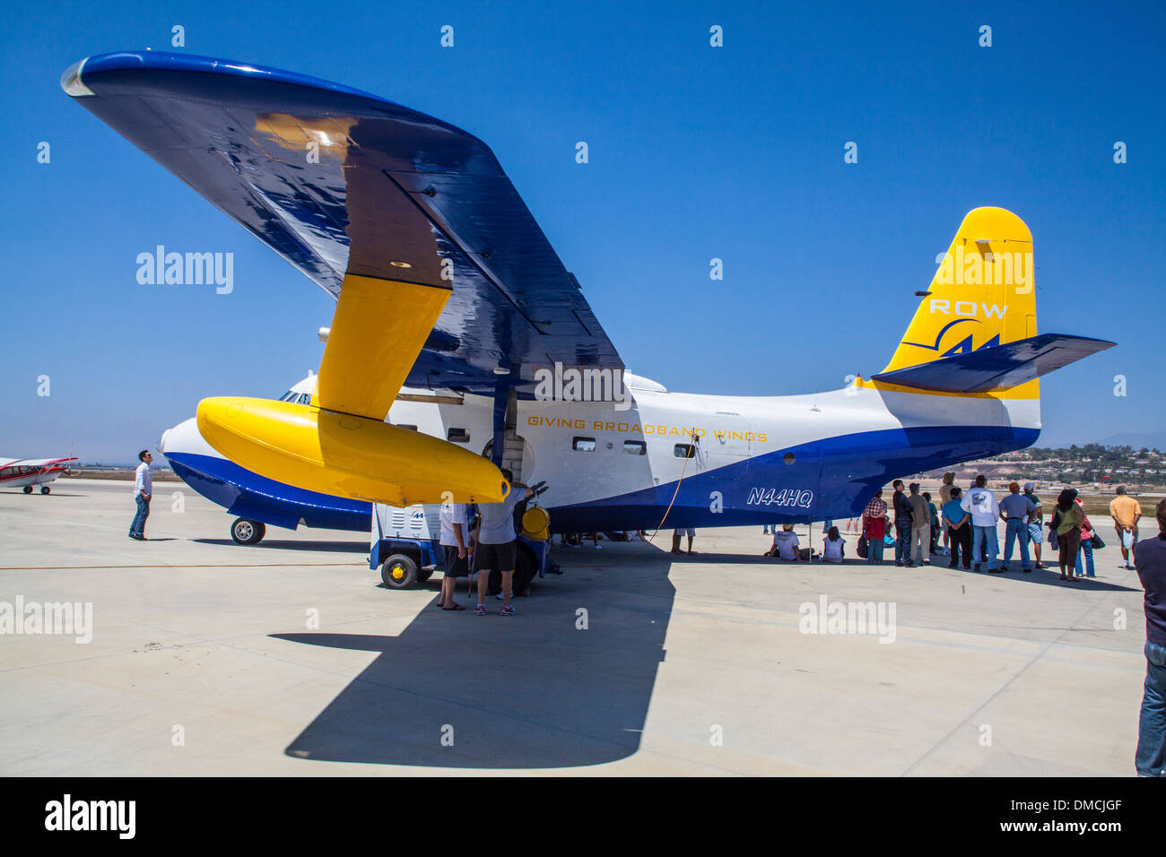 Un Grumman HU-16 avión anfibio en el Wings en Camarillo Airshow en Camarillo California en agosto de 2011. Foto de stock