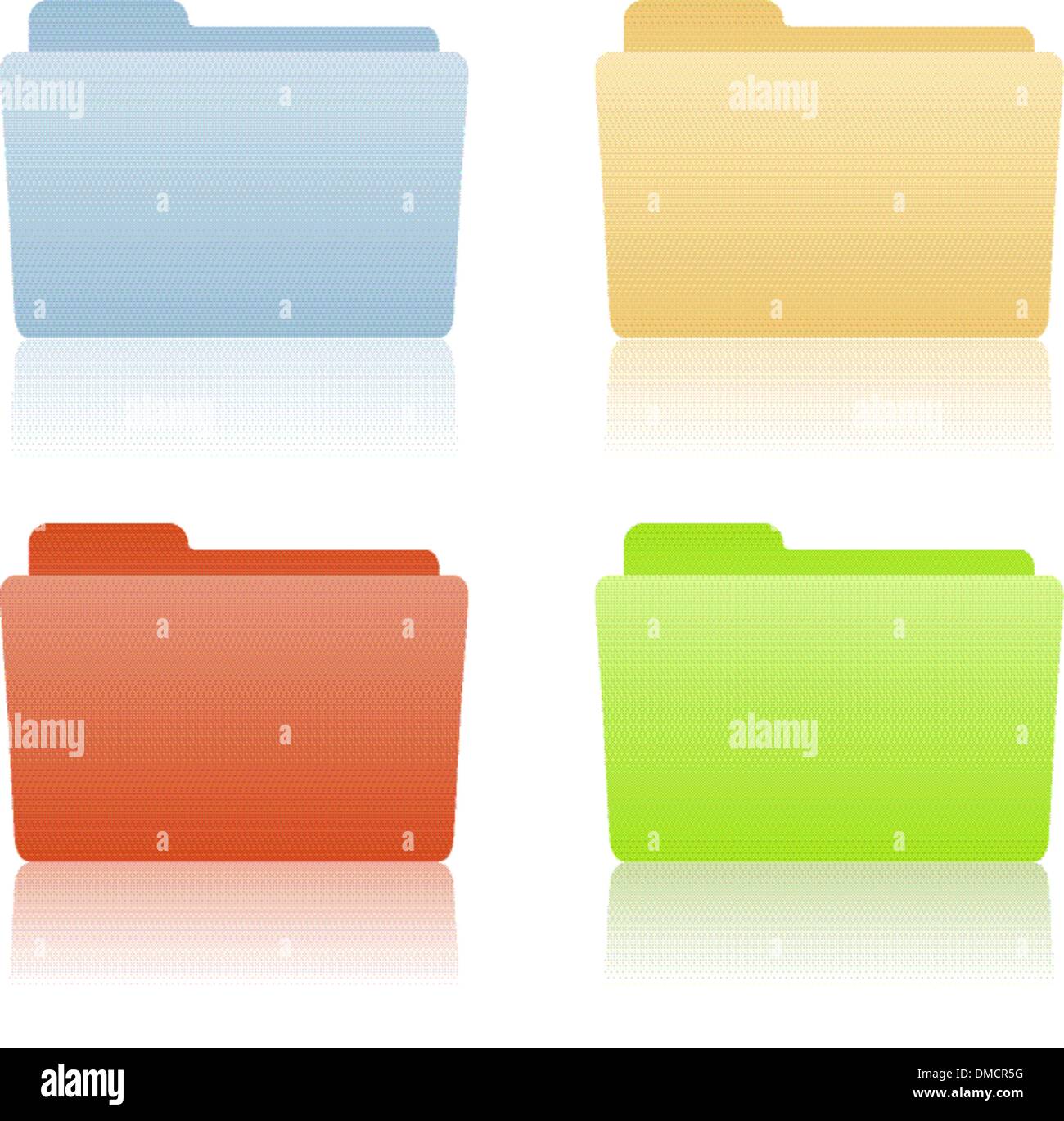 Carpeta de archivos con lugar para etiqueta Imagen Vector de stock - Alamy