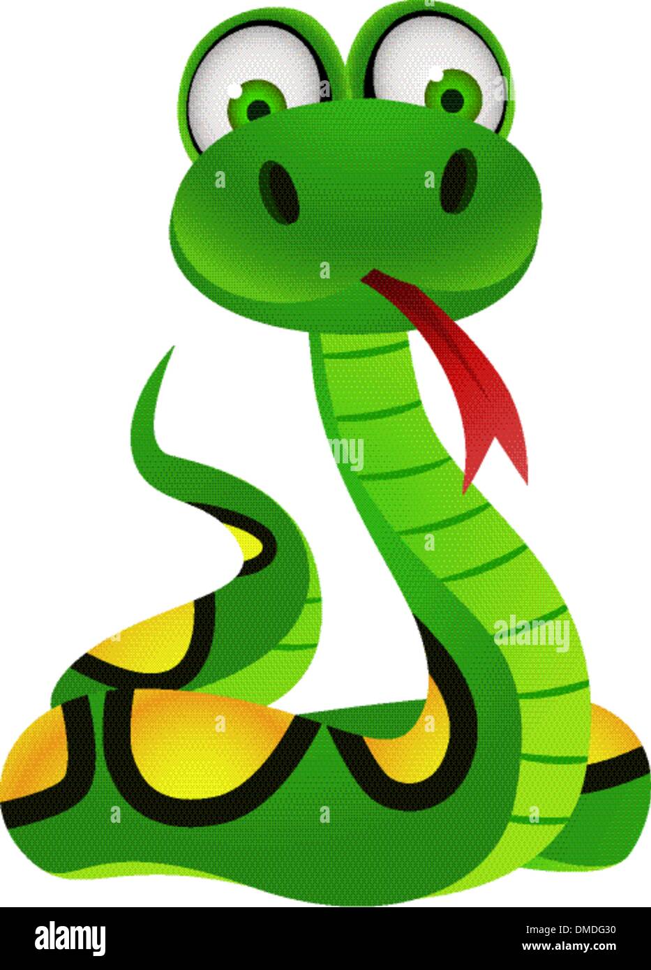 dibujos animados de la serpiente Imagen Vector de stock - Alamy