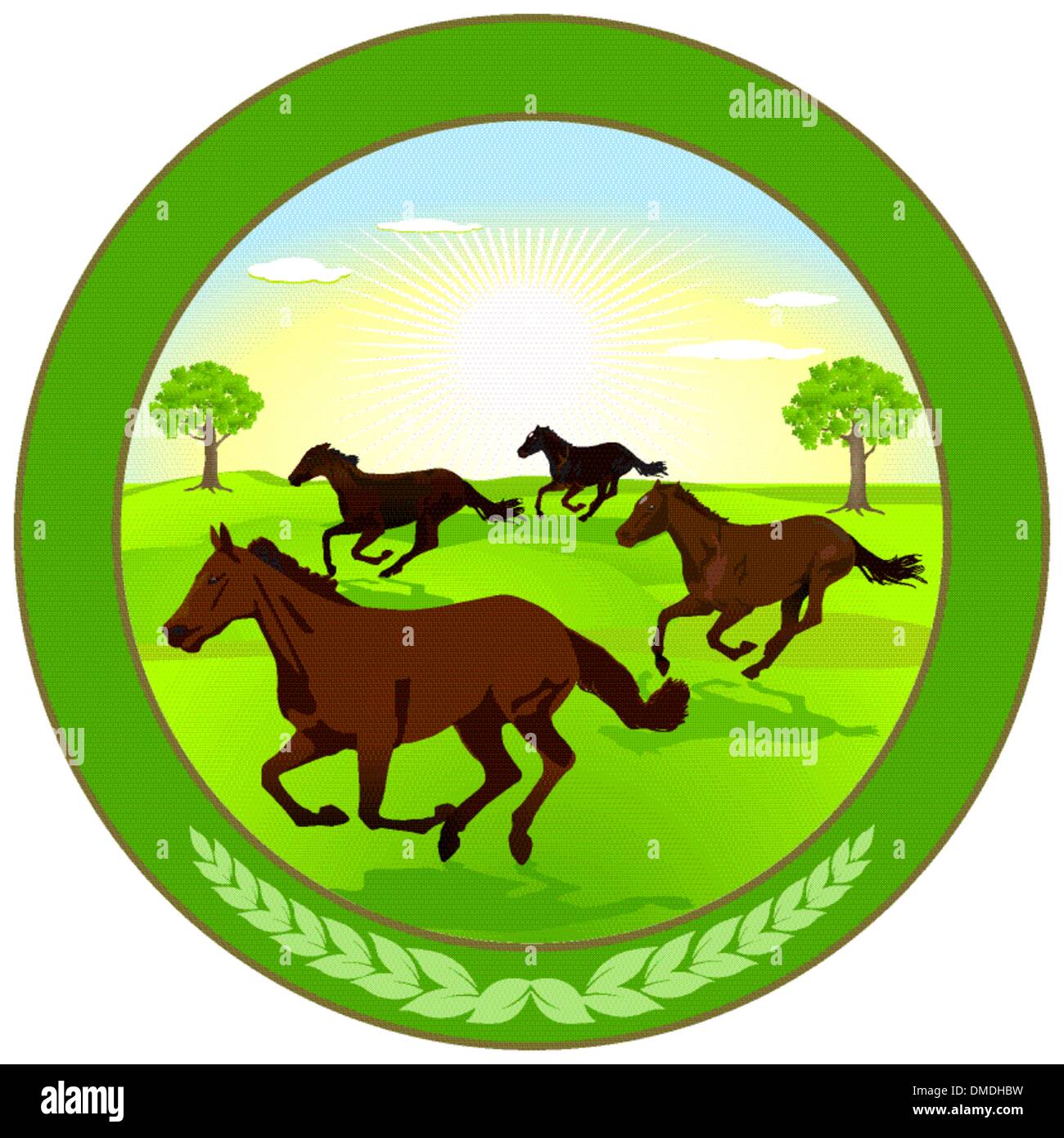 Etiqueta de caballos Imágenes vectoriales de stock - Alamy