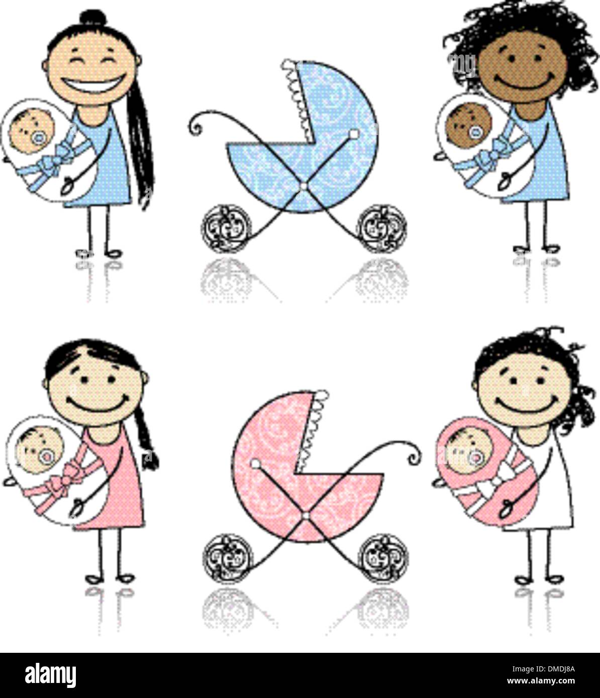 Reciã©n Nacido Y Madre Imágenes vectoriales de stock - Página 3 - Alamy