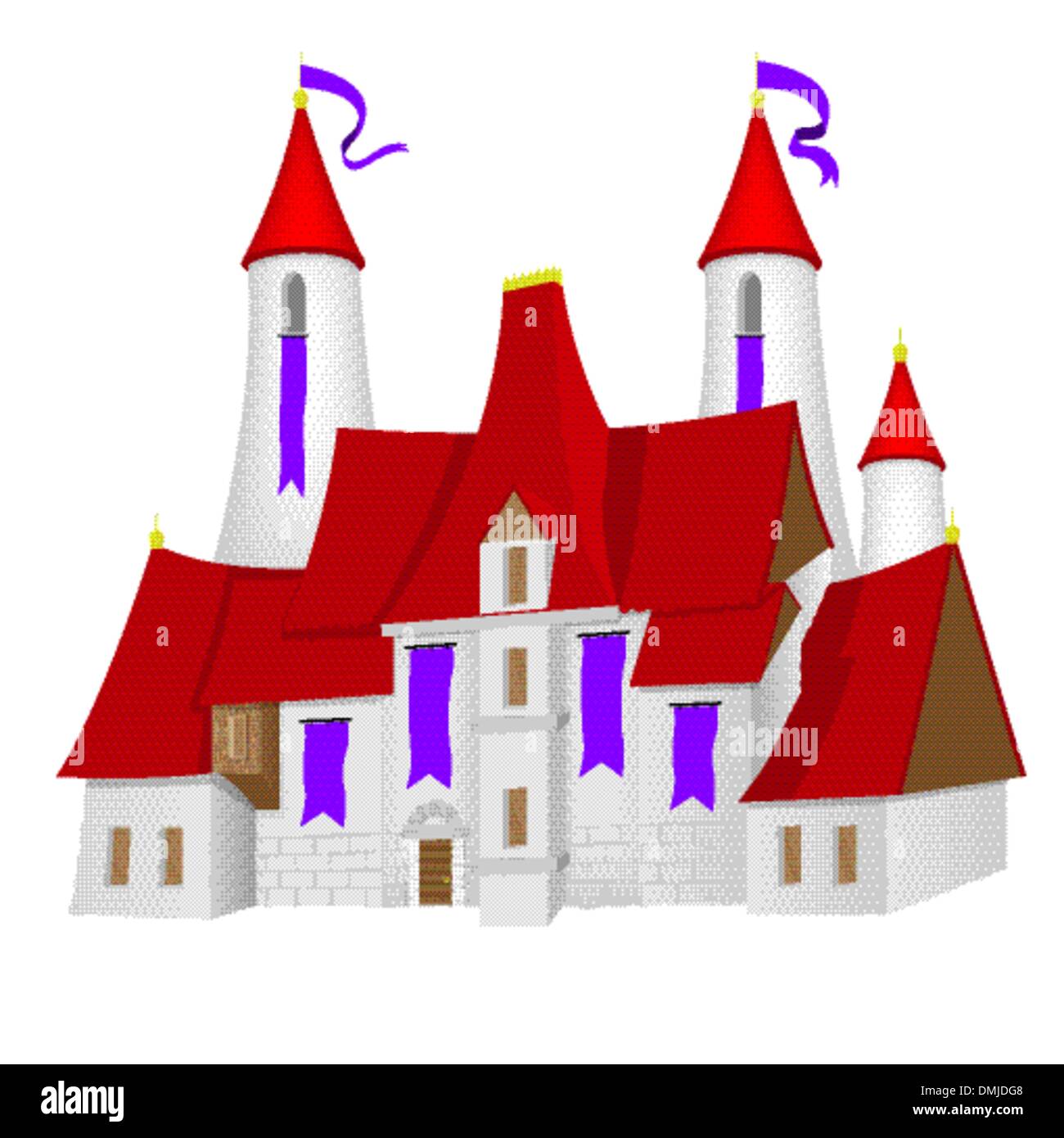 Castillo de rey Ilustración del Vector