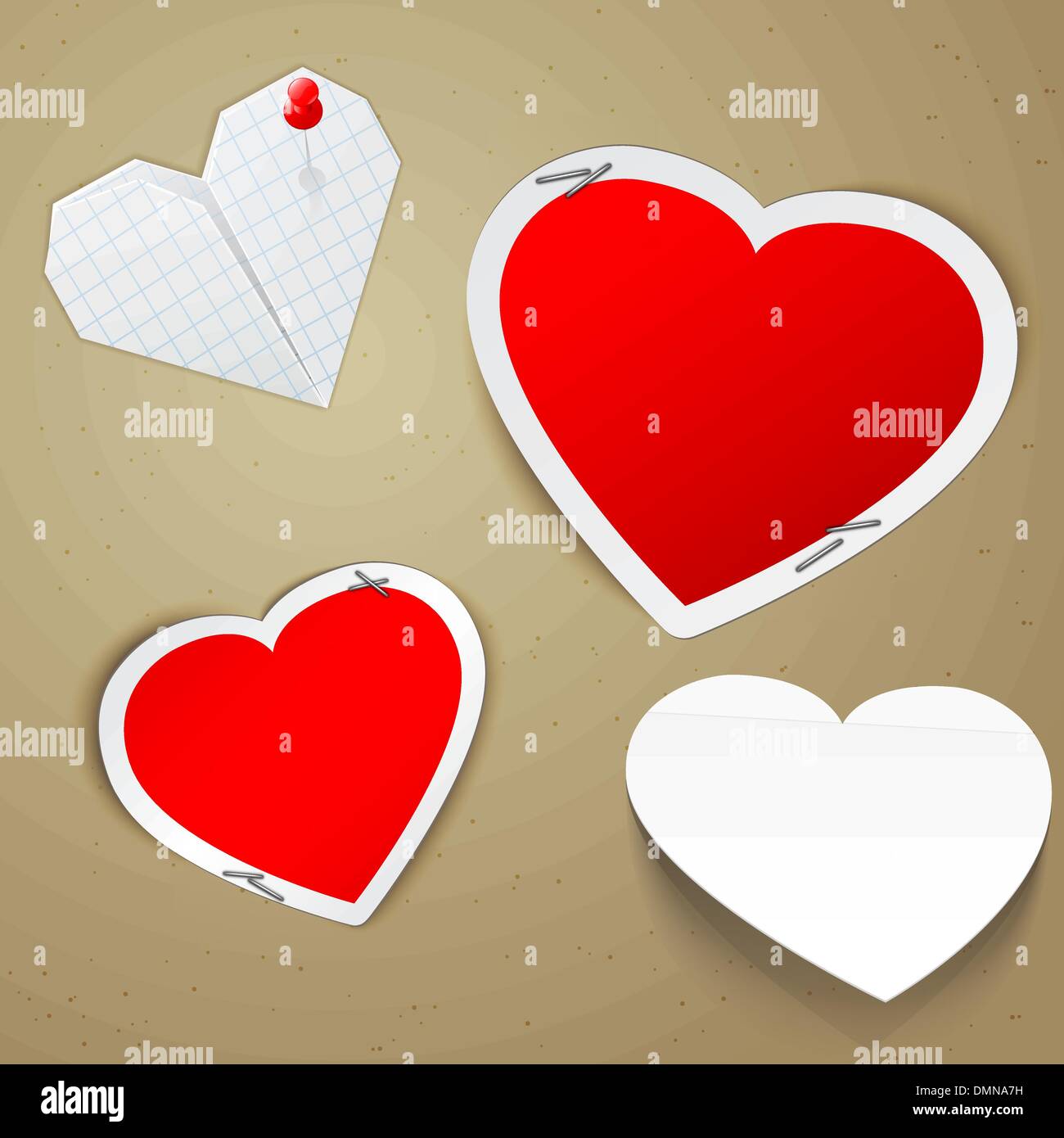 Día de San Valentín corazones Ilustración del Vector