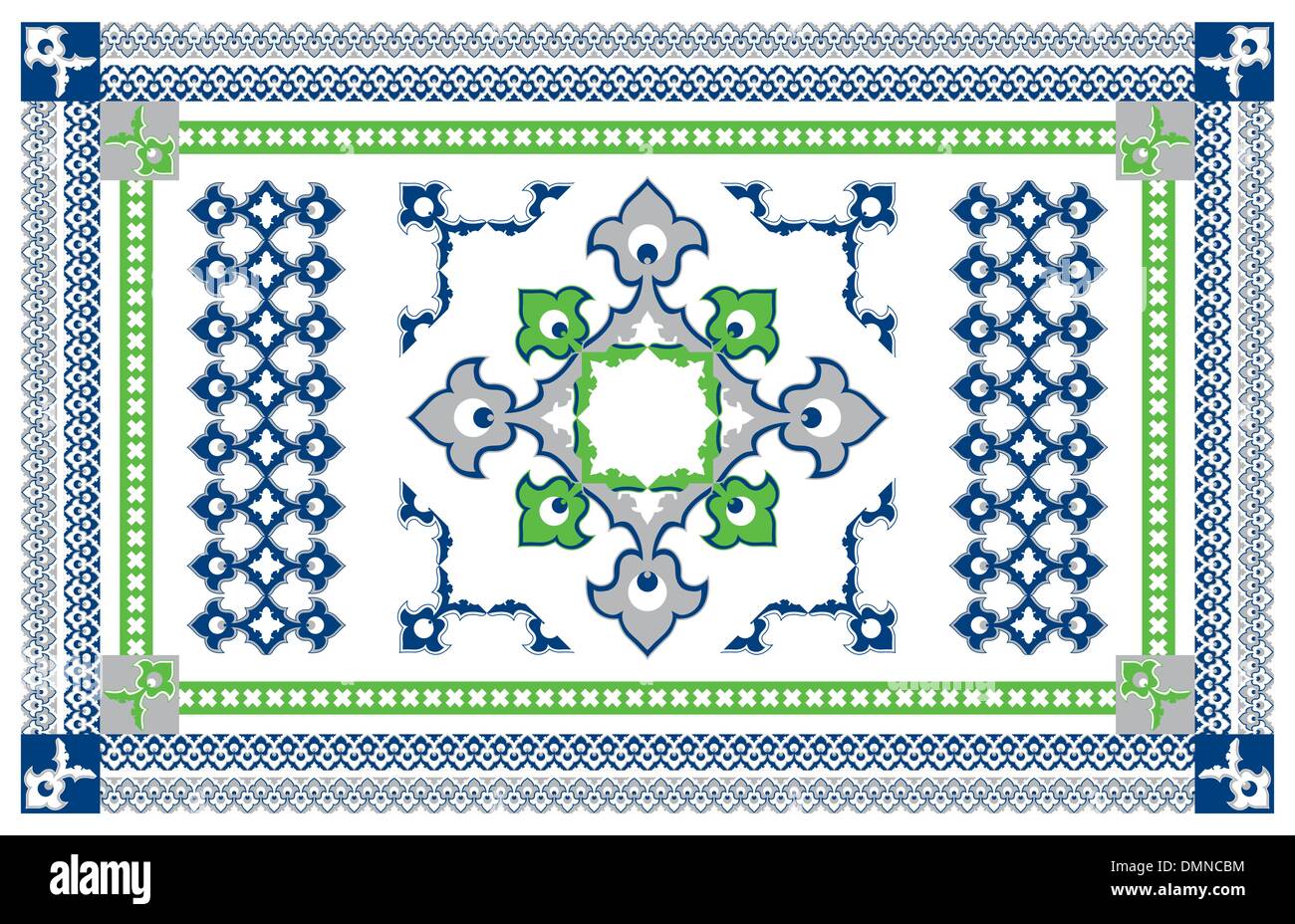 Diseño de alfombras de estilo árabe Ilustración del Vector