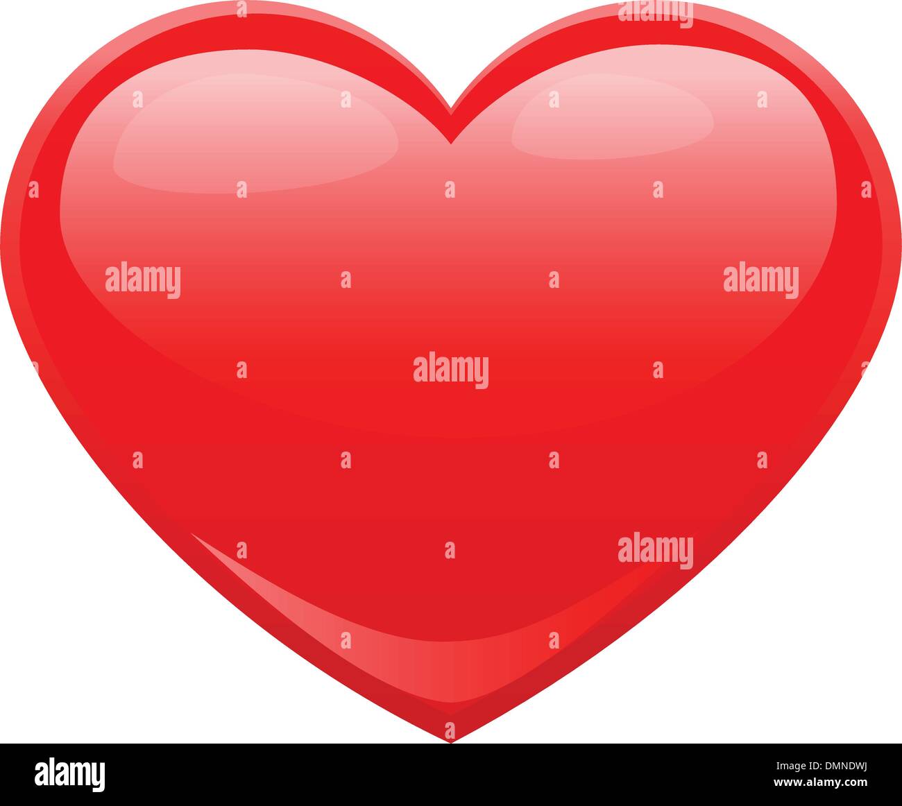 Heart Shape para símbolos de amor Ilustración del Vector