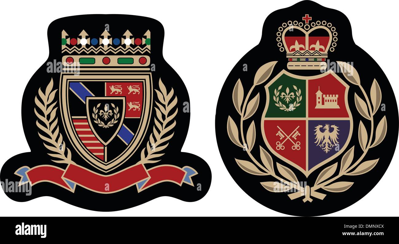 Real Colegio emblema escudo Imagen Vector de stock - Alamy