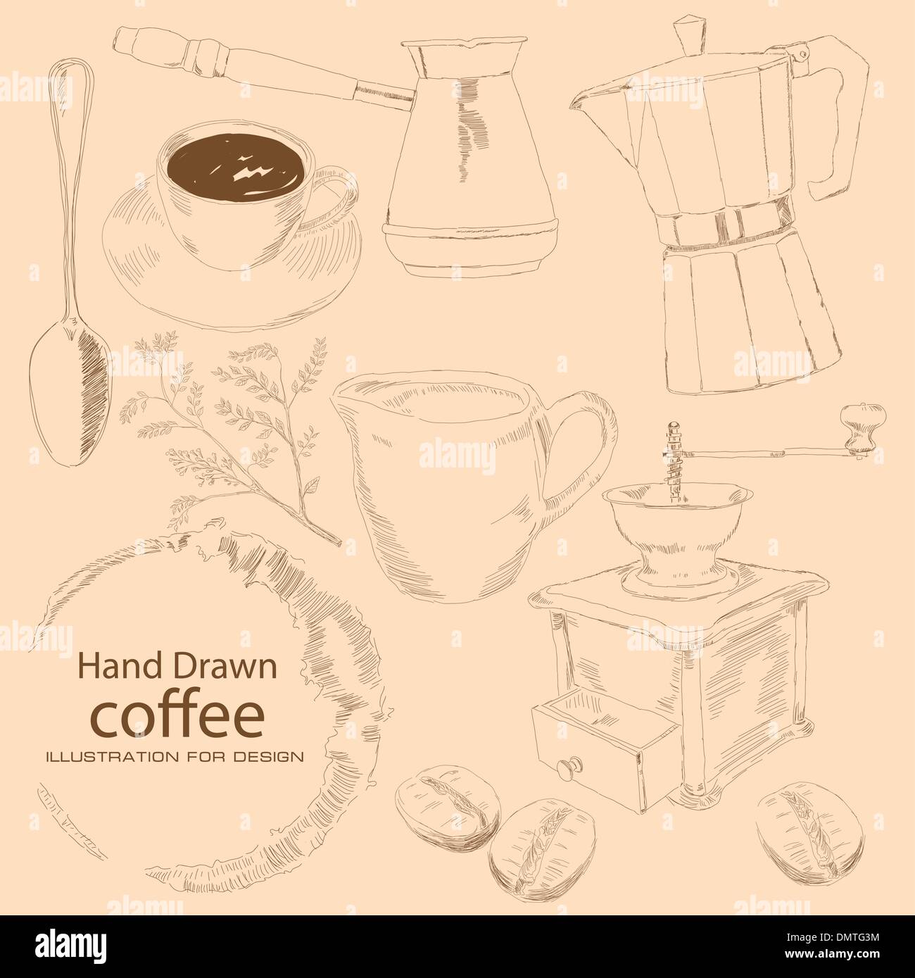 Dibujo Molino De Cafe Royalty-Free Images, Stock Photos & Pictures