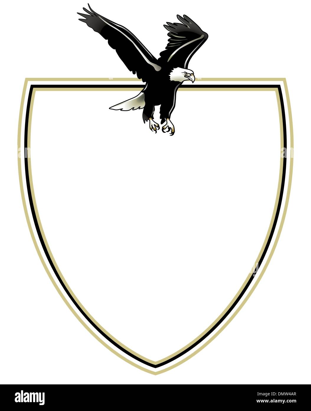 El emblema del águila bicéfala Imagen Vector de stock - Alamy