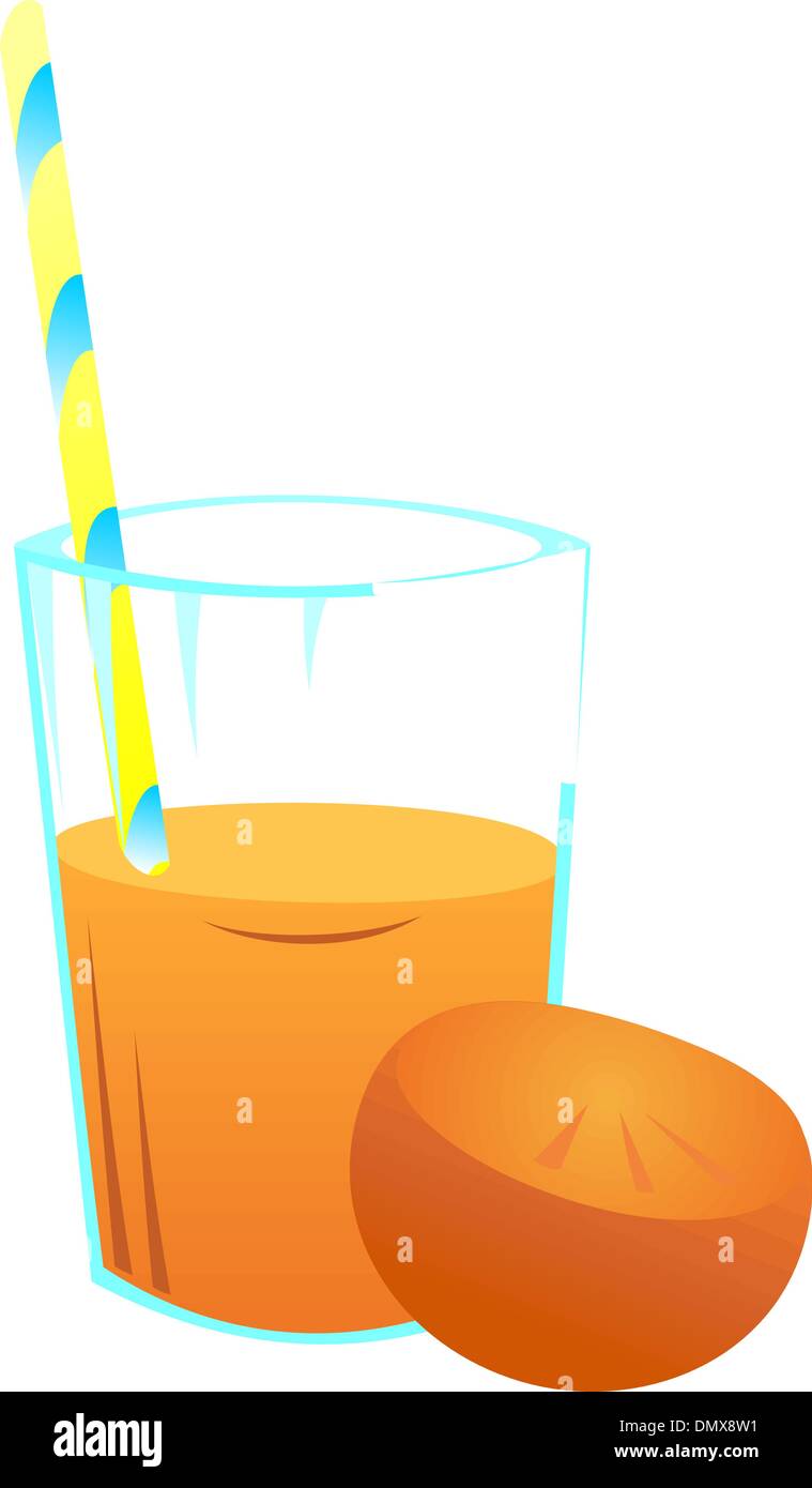 Jugo de naranja Ilustración del Vector