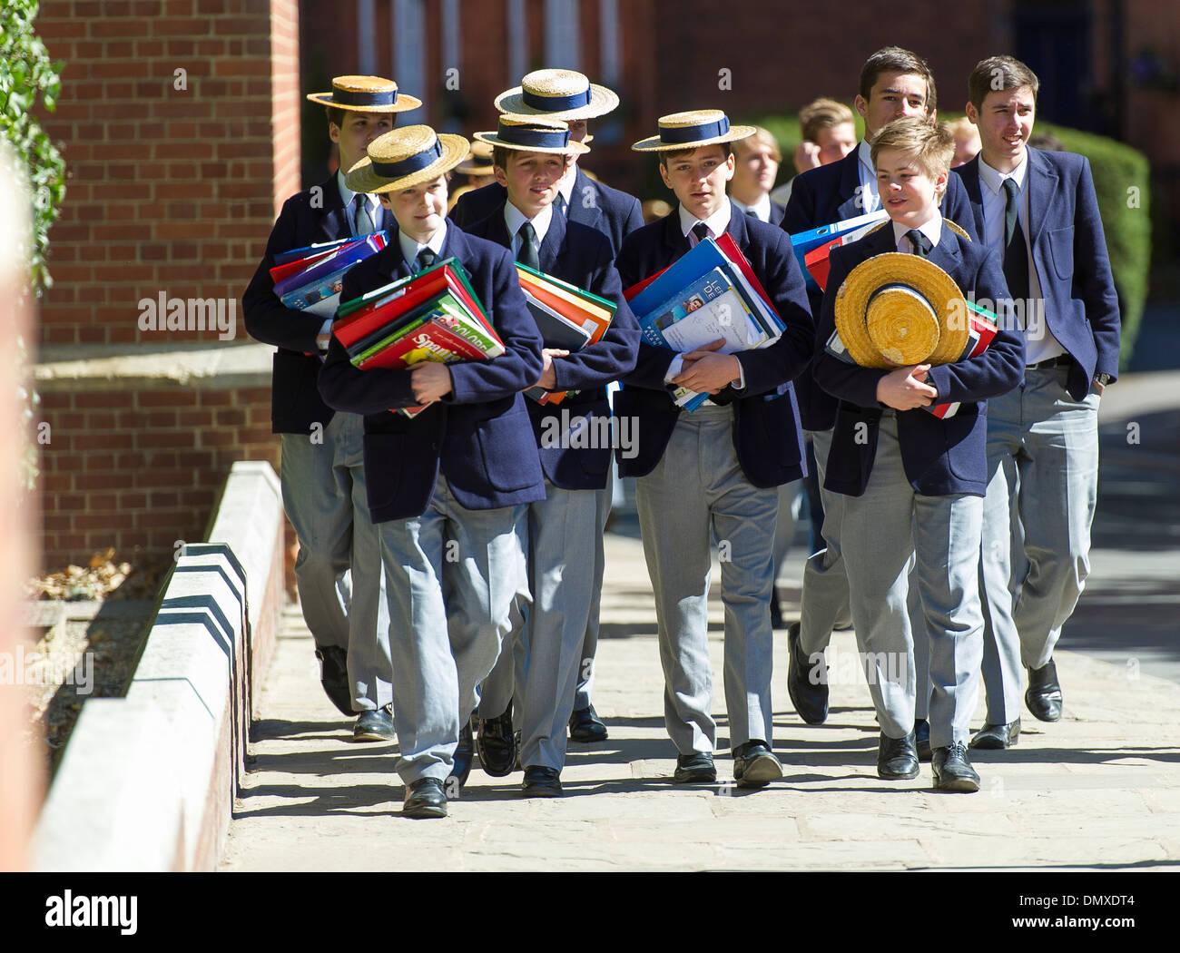 Harrow: Muy British School filmado por SKY 1 Foto de stock