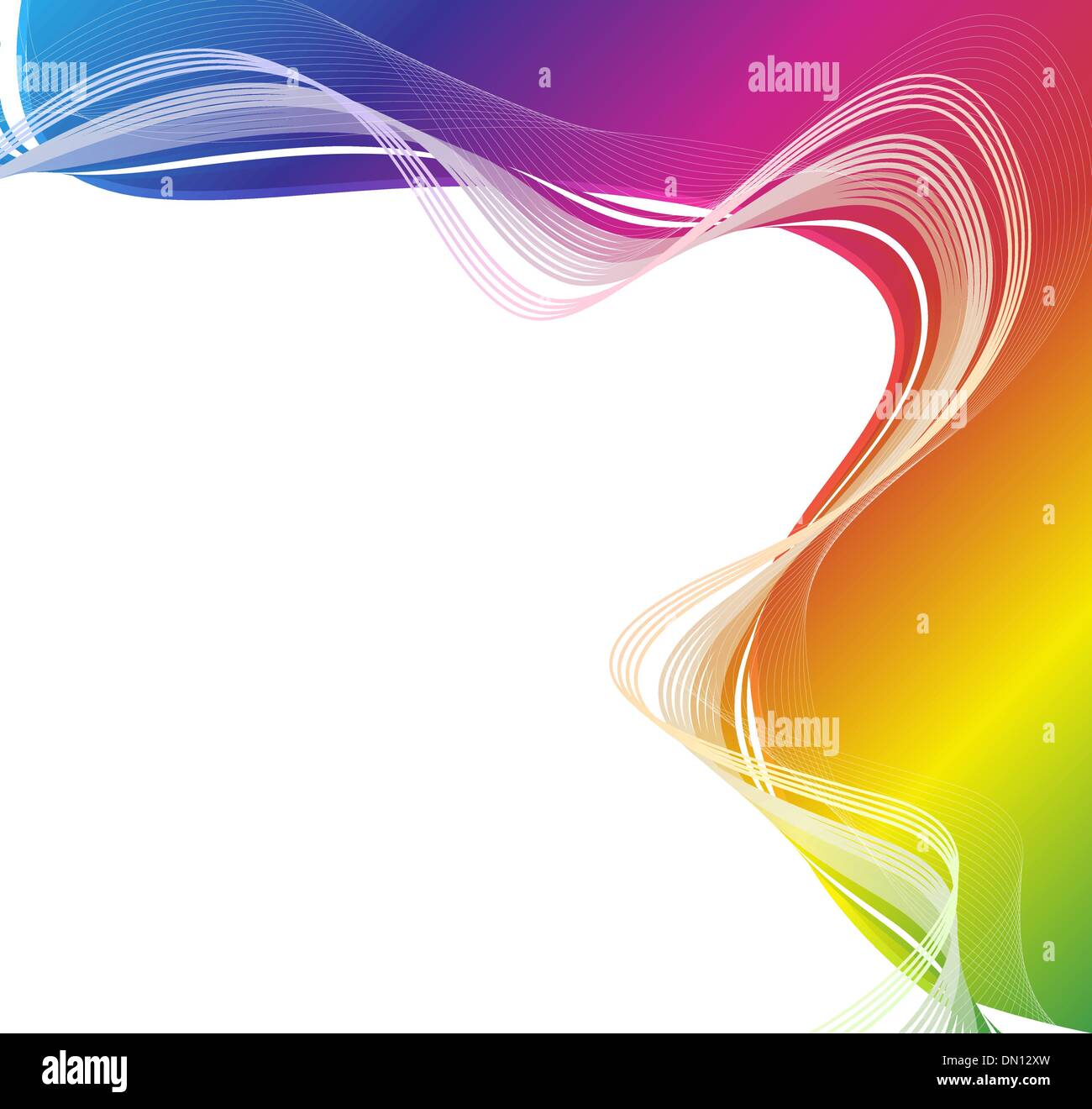 Rainbow flow sheet Ilustración del Vector