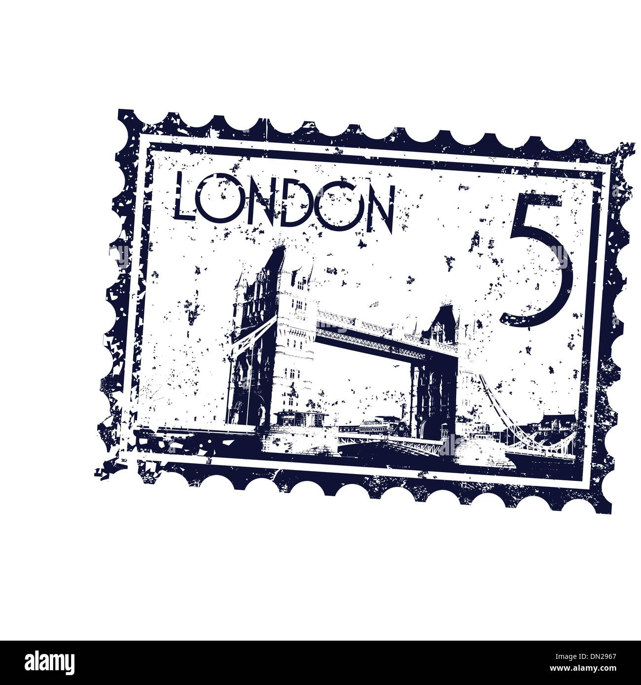 Ilustración vectorial aisladas de icono de Londres Ilustración del Vector