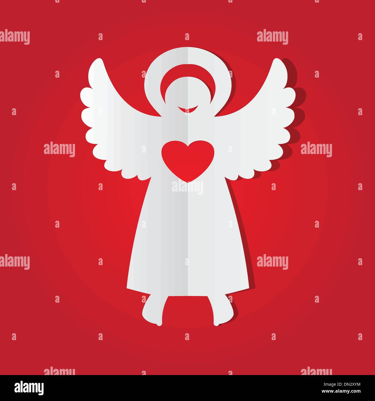 Alas de Angel perfecto Imagen Vector de stock - Alamy