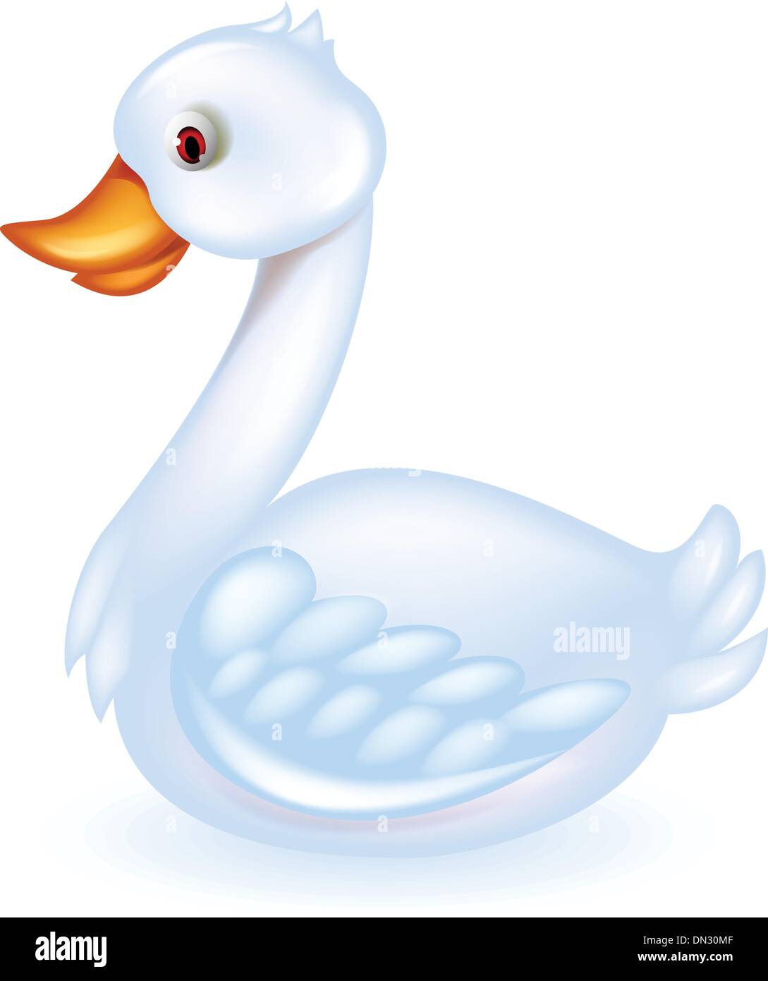 Pato blanco Imágenes vectoriales de stock - Alamy