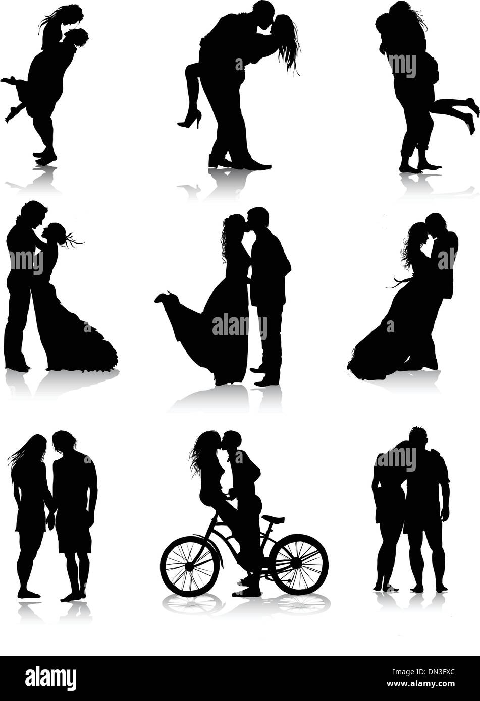 Parejas románticas Imágenes vectoriales de stock - Alamy Parejas románticas Imágenes vectoriales de stock - Alamy