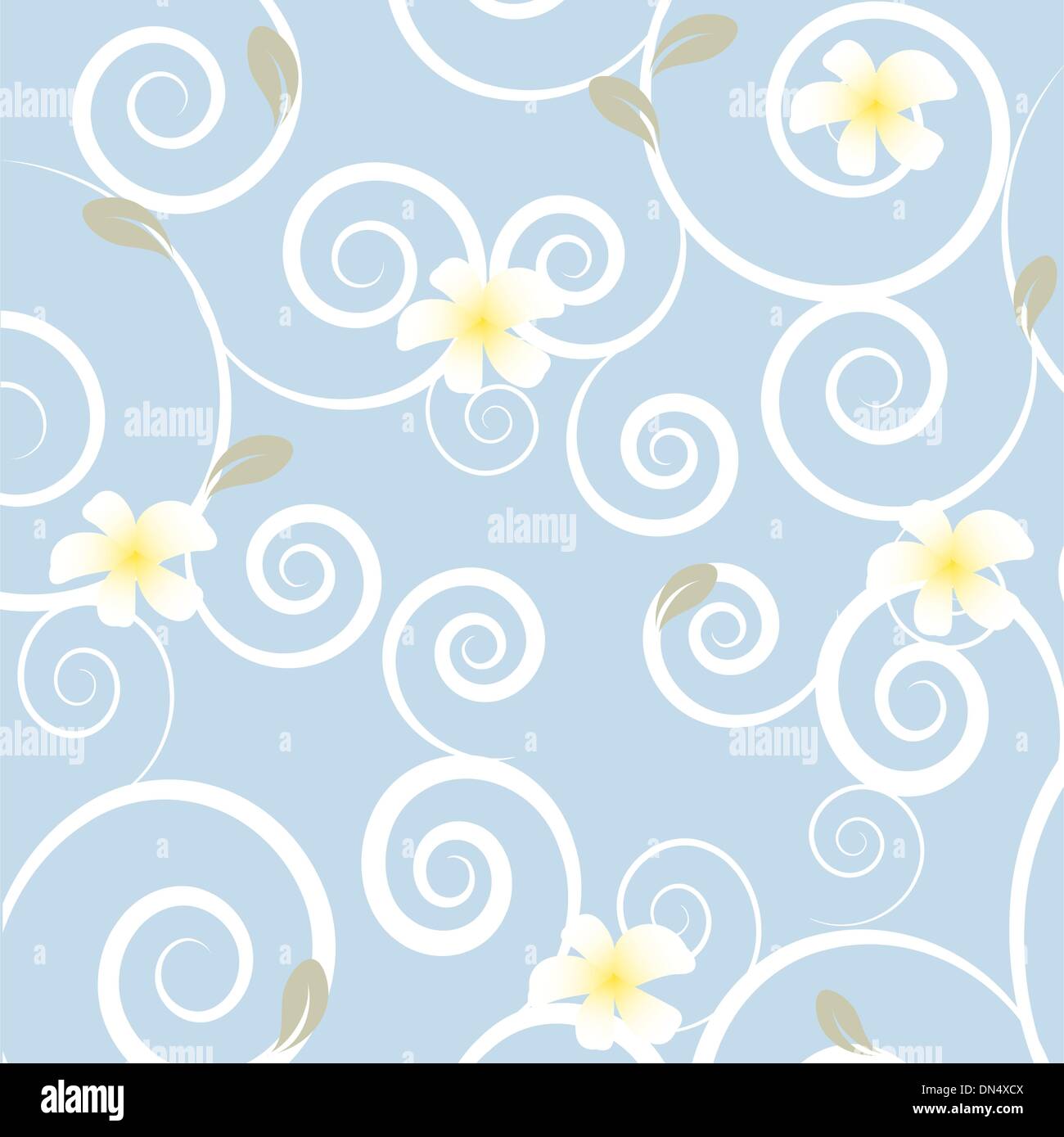 Patrón floral en colores de otoño Ilustración del Vector