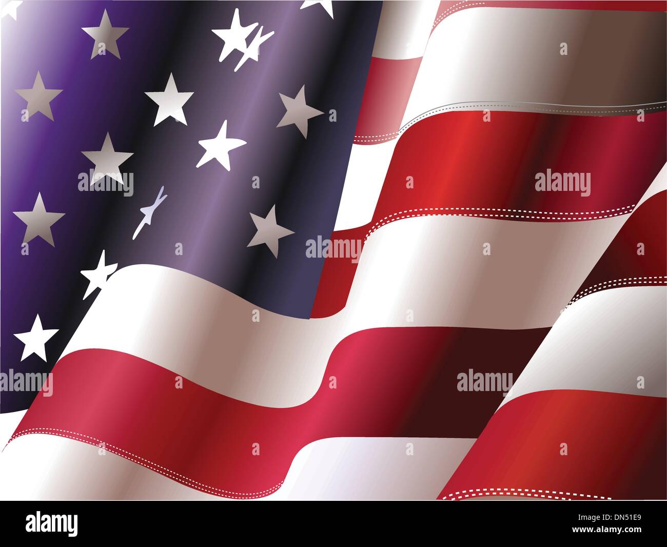 4 de julio '┐¢ el día de la Independencia de Estados Unidos de América Ilustración del Vector