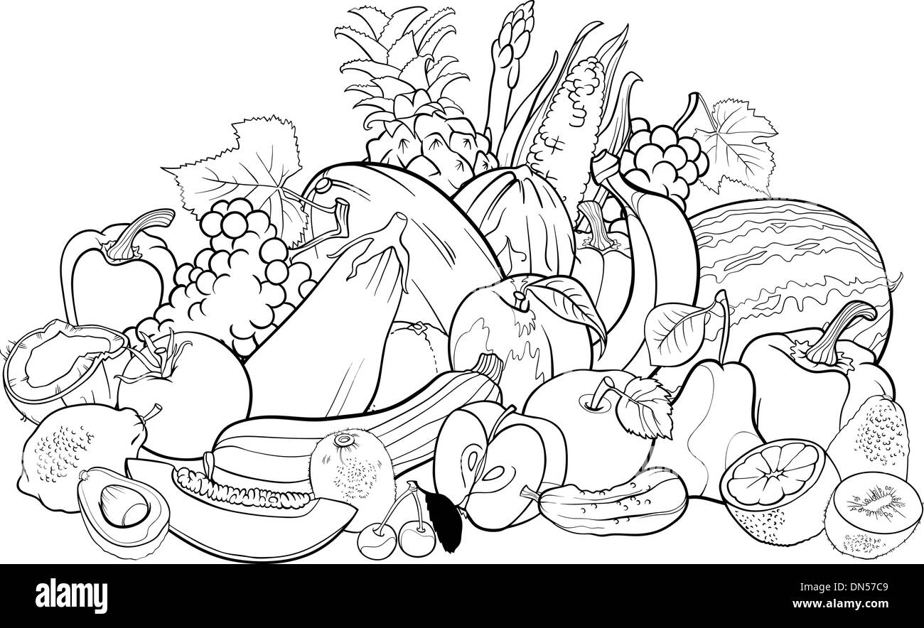 Dibujos De Verduras En Ingles Para Colorear Paginas Imprimibles Images