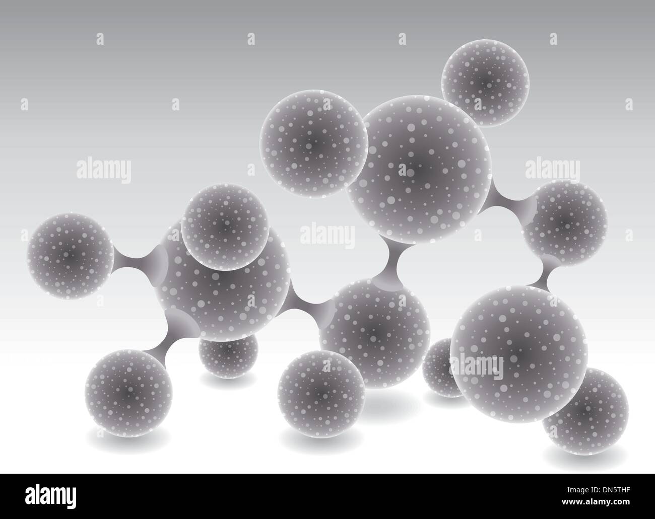 Molécula abstracto o microbio Ilustración del Vector